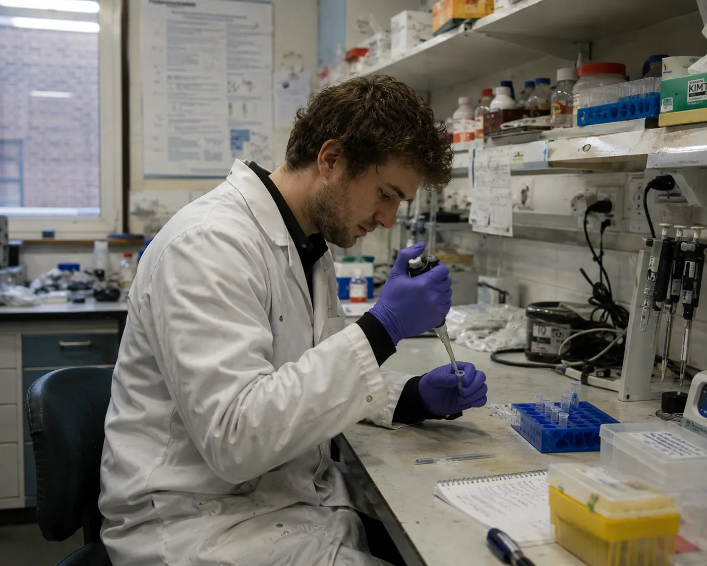 Researcher in laboratory